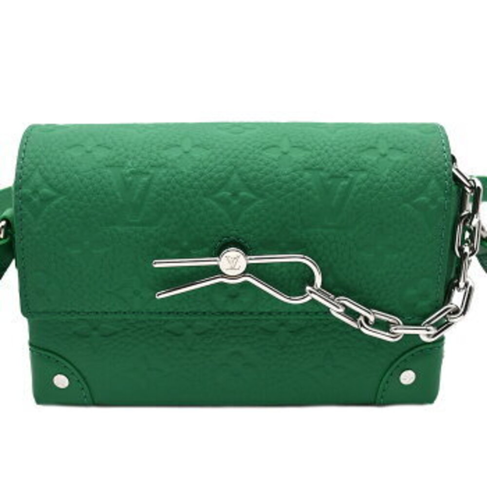 LOUIS VUITTON Monogram Taurillon Steamer Wearable Wallet Shoulder Vert Leather - Picture 3 of 6